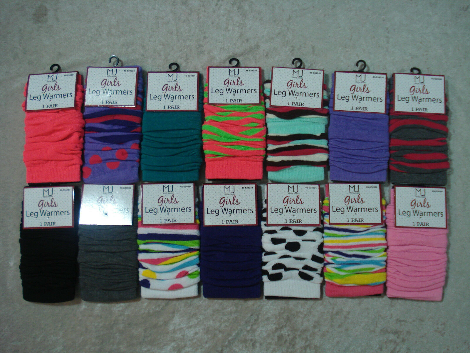 New Mj Molly Jacobs Girls Leg Warmers 14 Colors To Choose