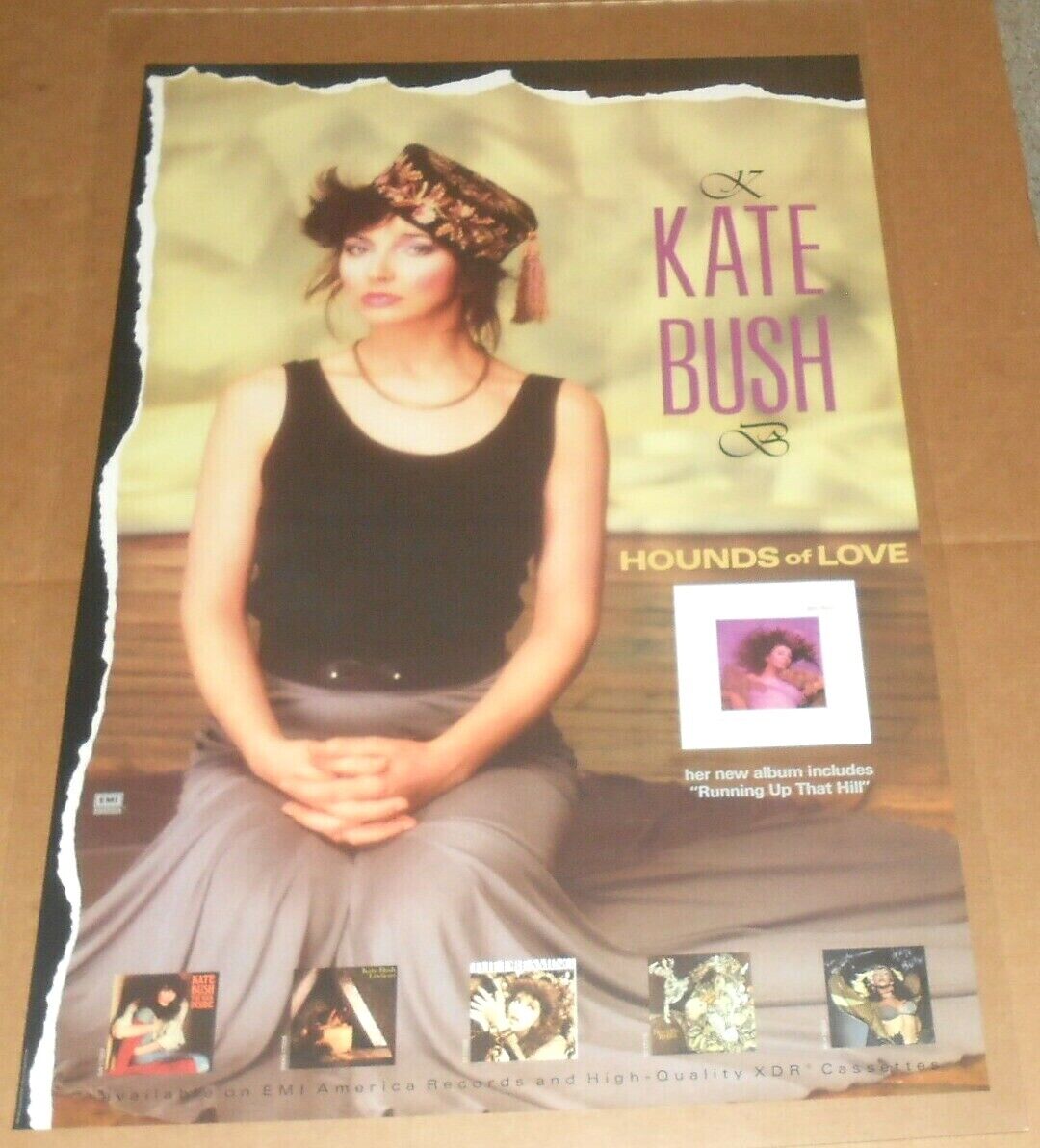 Kate Bush Hounds Of Love 1985 Promo Original Poster Rare 24x36