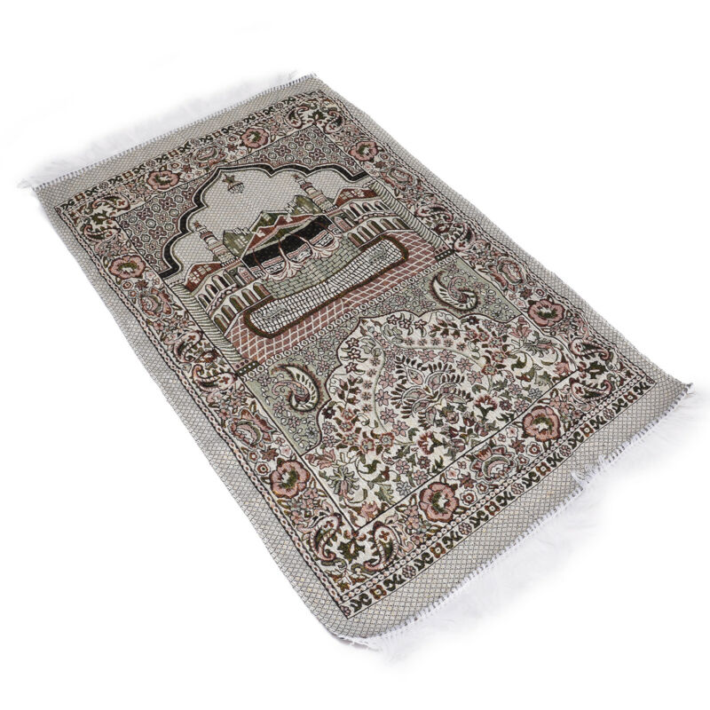 Chenille Turkish Islamic Prayer Rug Carpet Mat Namaz Salat Musallah Tapestry