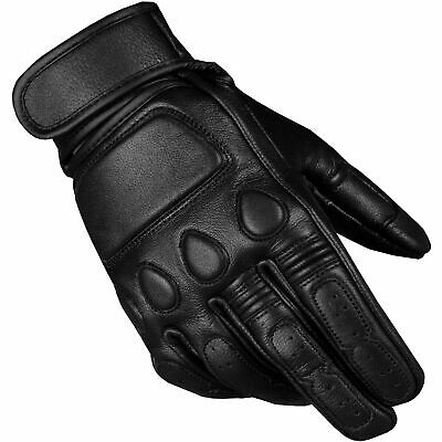 New Vintage Men's Goatskin Gloves Leather Cruiser Protective Motorcycle Riding